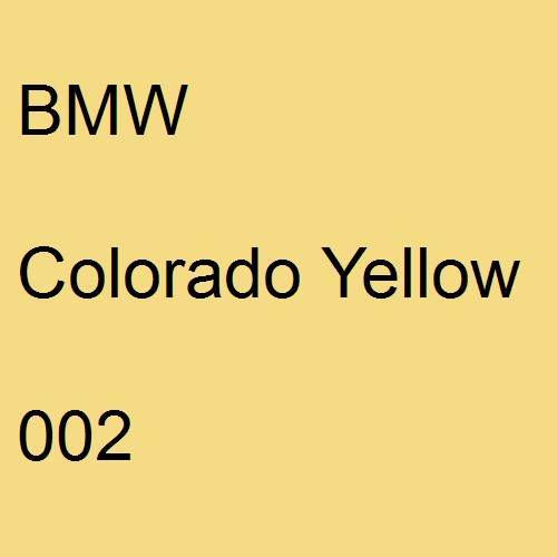BMW, Colorado Yellow, 002.